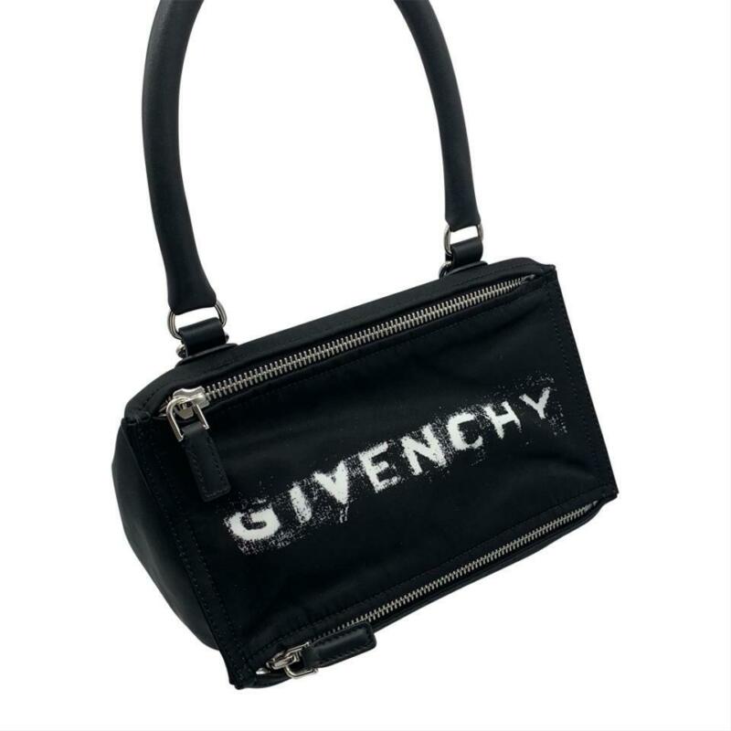 Givenchy Small Pandora Satchel Black Nylon Cross Body Bag
