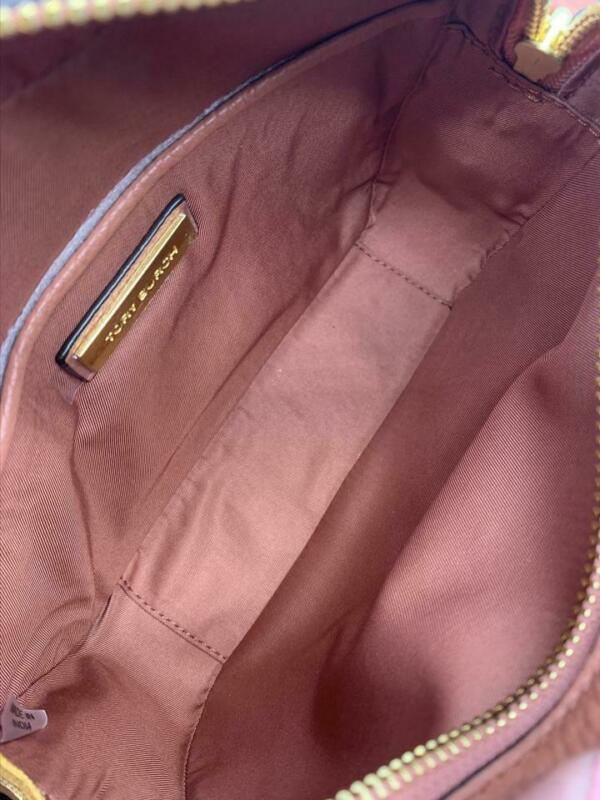 Tory Burch Camera Mcgraw Brown Leather Shoulder Bag