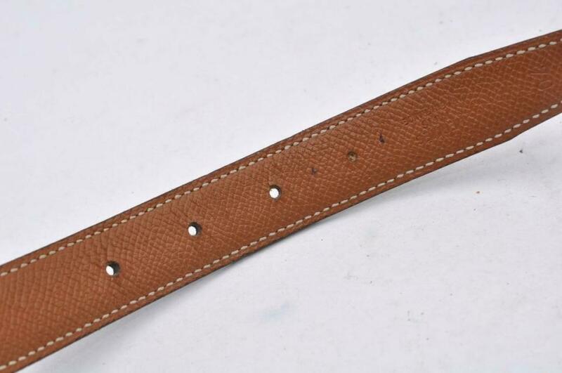 Hermès Black Constance Reversible Leather 70 Belt