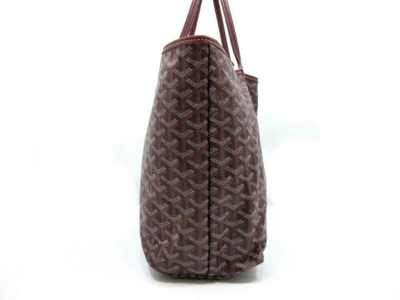 Goyard Saint Louis Pm Bordeaux Special Edition Red Coated Canvas Tote