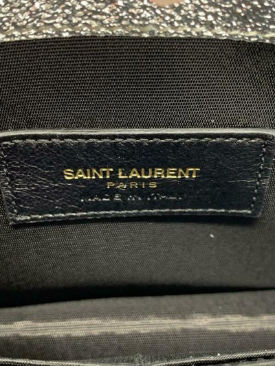 Saint Laurent Wallet on Chain Small Ysl Monogram V-flap Metallic Silve -  MyDesignerly
