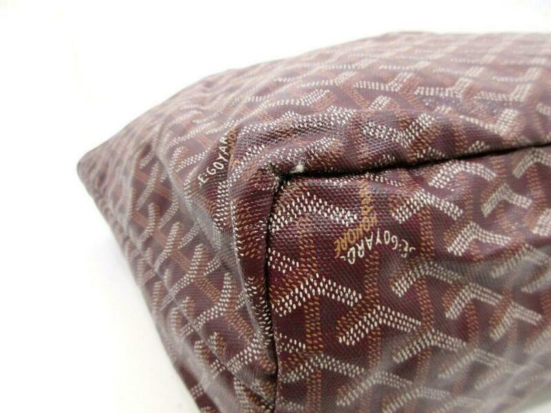 Goyard Saint Louis Pm Bordeaux Special Edition Red Coated Canvas Tote