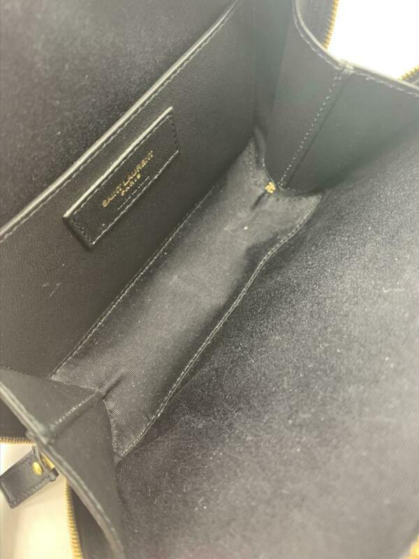 Saint Laurent Camera Vicky Black Leather Cross Body Bag