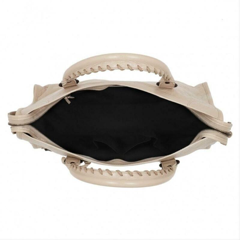 Balenciaga Classic City Tote Beige Leather Satchel