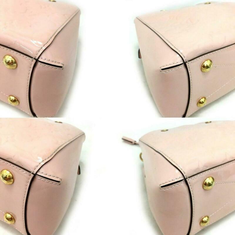 Louis Vuitton Montaigne Bb Vernis Rose Ballerine Pink Patent Leather Satchel