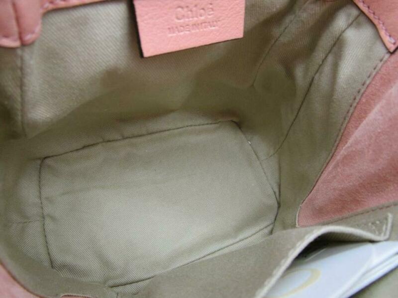 Chloé Faye New Ideal Blush Pink Suede Leather Backpack