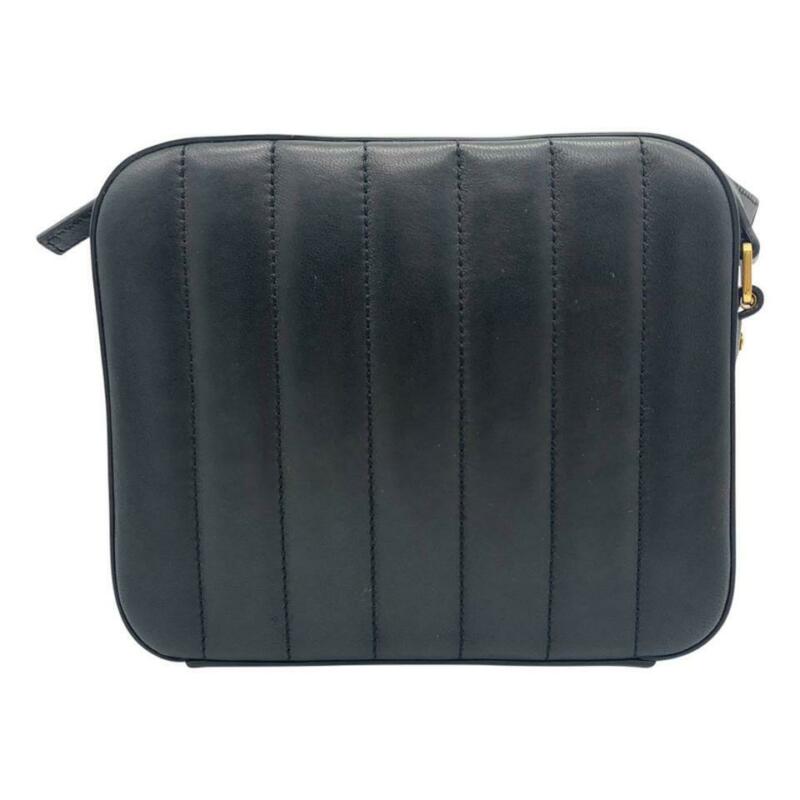 Saint Laurent Camera Vicky Black Leather Cross Body Bag