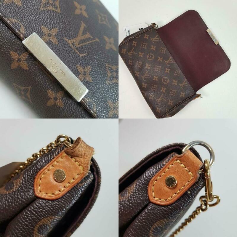 Louis Vuitton Favorite Mm Brown Monogram Canvas Cross Body Bag
