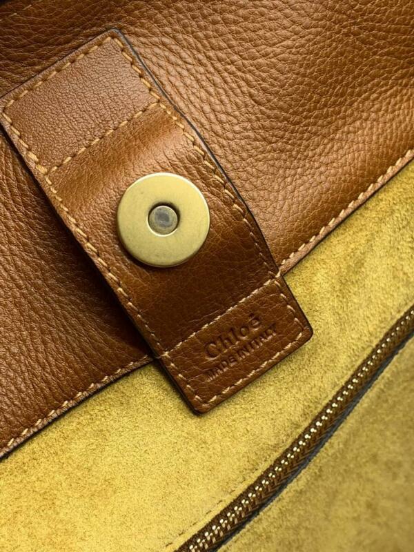 Chloé Milo Caramel Medium Calfskin Brown Leather Tote