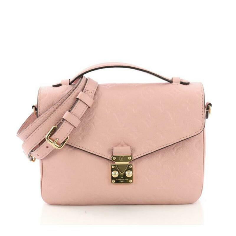 Louis Vuitton Pochette Metis Monogram Empreinte 2017 Pink Leather Cross Body Bag