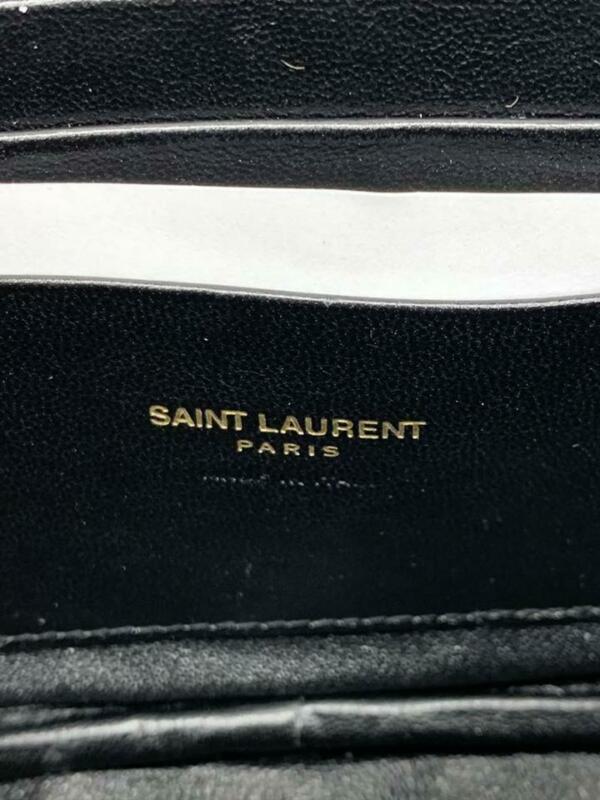 Saint Laurent Monogram Ysl Camera Black Leather Cross Body Bag