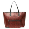 NEW MCM Top Zip Monogrammed Shopper Metallic Red Coated Canvas Tote $799