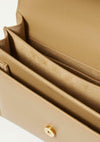 Saint Laurent Monogram Sunset Medium Beige Leather Shoulder Bag