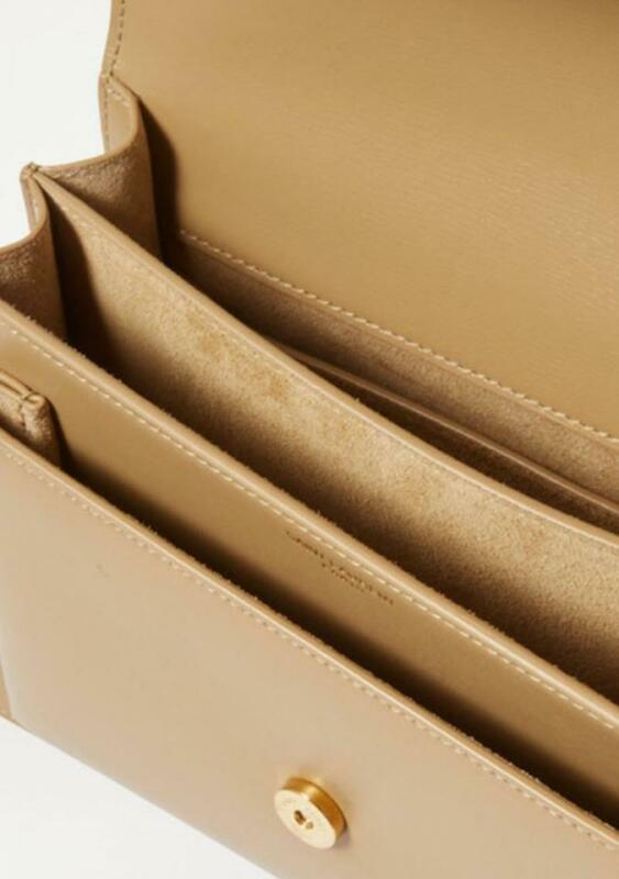 Medium Sunset Leather Shoulder Bag