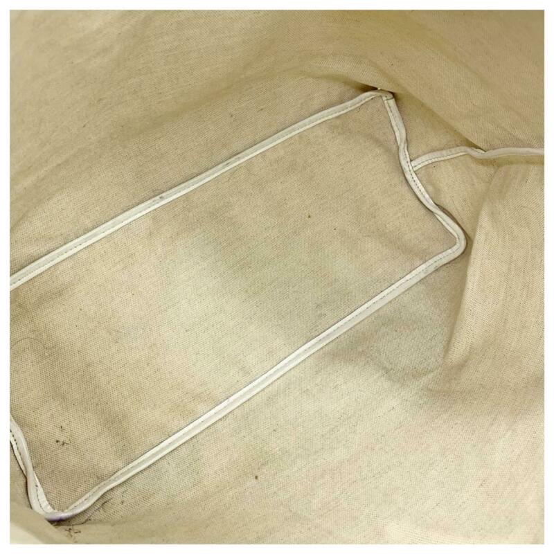 Goyard Goyardine Saint Louis Pm with Pouch White Coated Canvas Tote