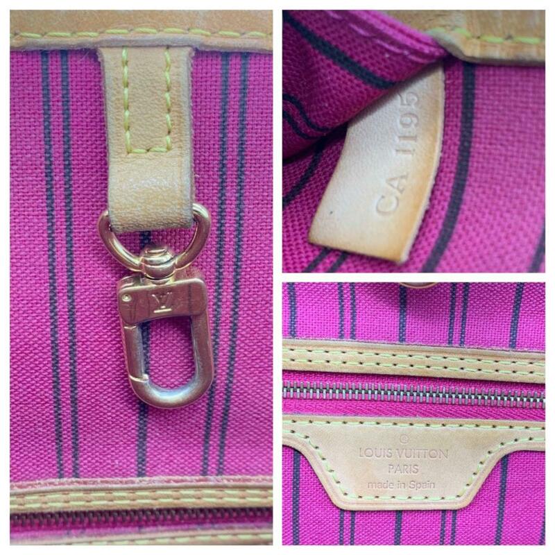 Louis Vuitton Neverfull Mm Pivoine Brown Monogram Canvas Tote