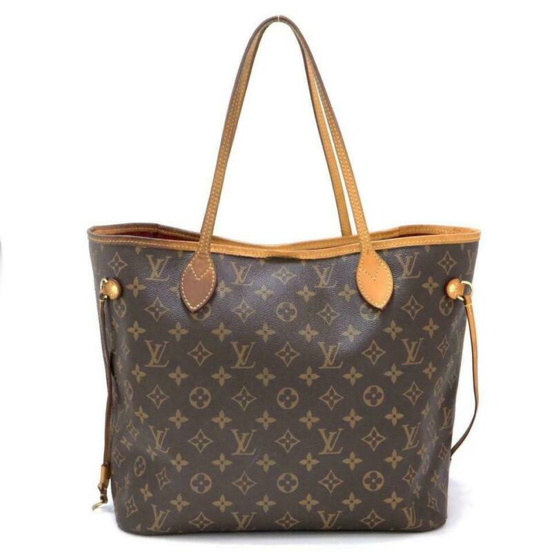 Louis Vuitton Neverfull Neo Mm Pivoine Pink Interior Brown Monogram Canvas Tote