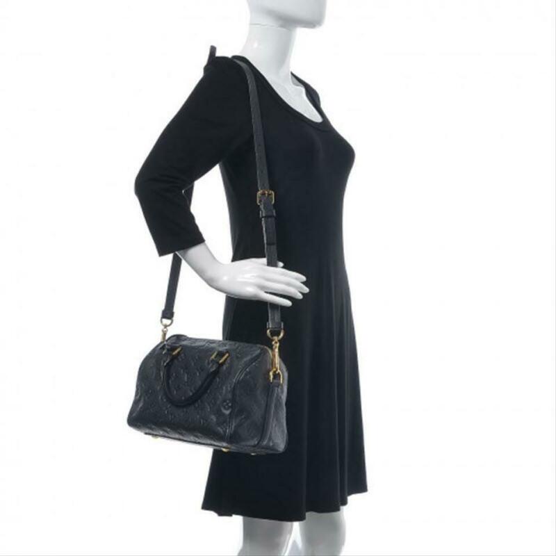 Louis Vuitton Speedy Bandouliere 25 Infini Blue Monogram Empreinte Leather