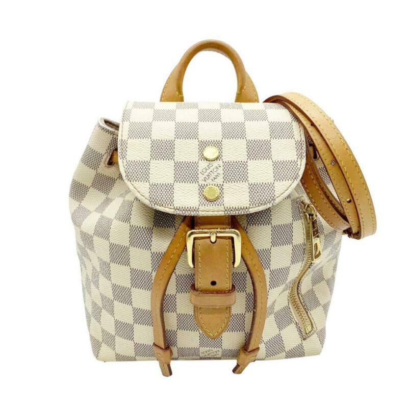 Louis Vuitton Sperone Bb White Damier Azur Canvas Backpack