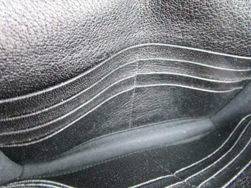 Balenciaga Metallic Edge Chain Gold Chain Wallet Black Leather Cross Body Bag