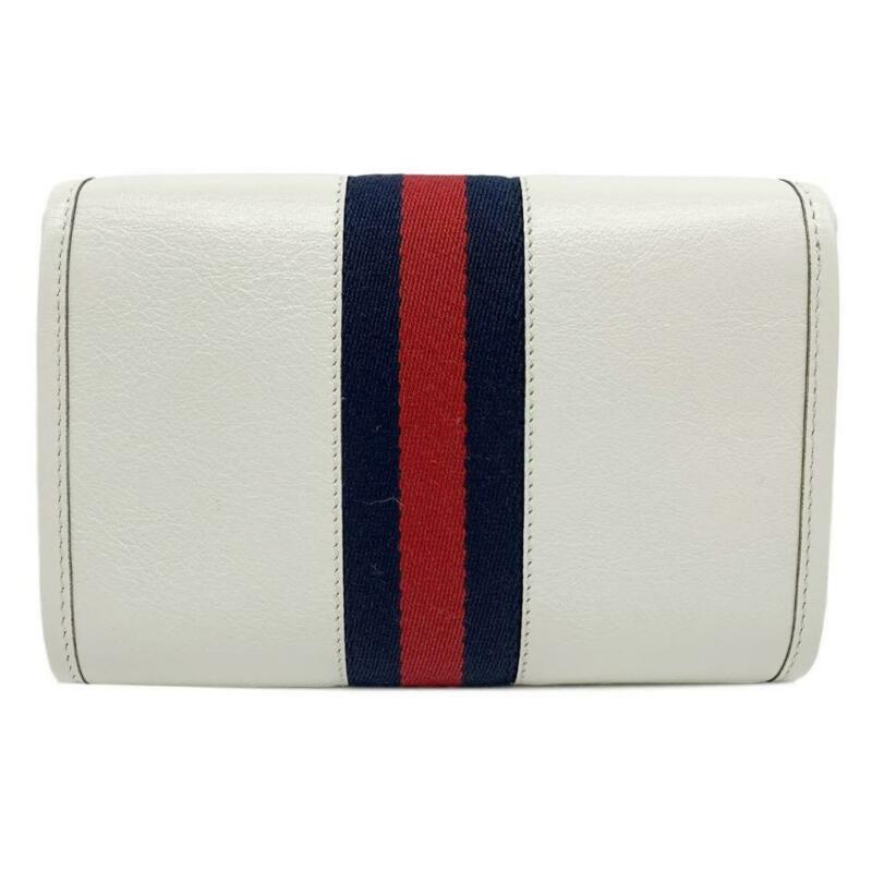 Gucci Shoulder Mini Rajah White Leather Cross Body Bag