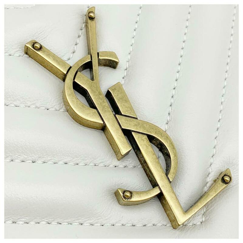 Saint Laurent Monogram Camera Lou Matelassé Crema Soft White Leather Cross Body