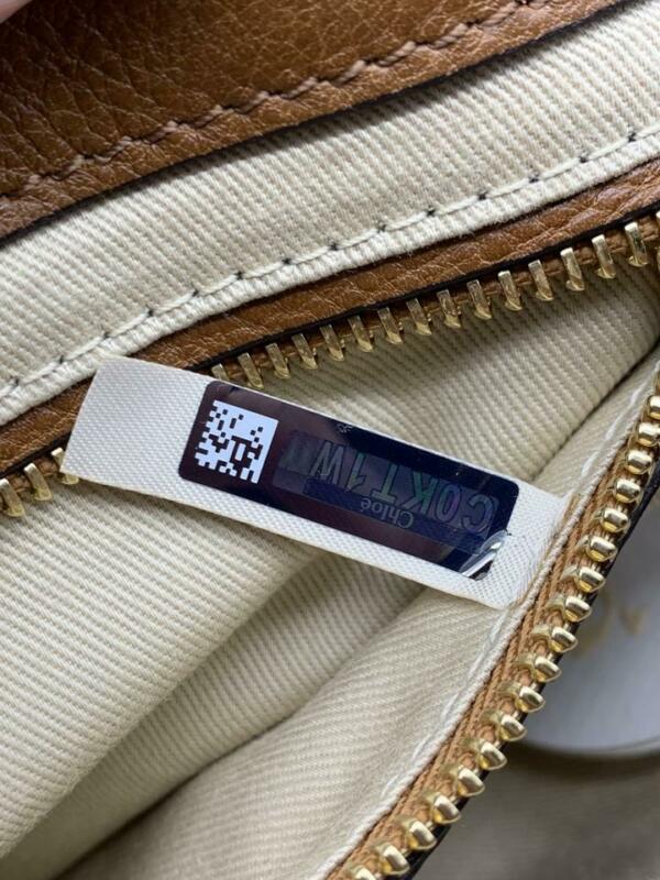 Chloé Faye Small Suede and Tobacco Brown Leather Backpack