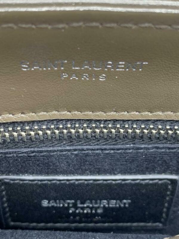 Saint Laurent Monogram Loulou Toy Faggio Monogram Brown Leather Cross Body Bag