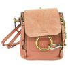 Chloé Faye New Ideal Blush Pink Suede Leather Backpack