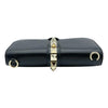 Valentino Shoulder Medium Lock Black Leather Cross Body Bag