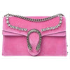 Gucci Mini Dionysus Crystal Pink Velvet Cross Body Bag