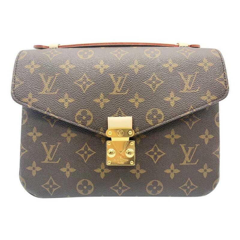 Louis Vuitton Pochette Metis Brown Monogram Canvas Shoulder Bag
