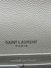 Saint Laurent Chain Wallet Classic Monogramme Envelope White Leather Cross Body