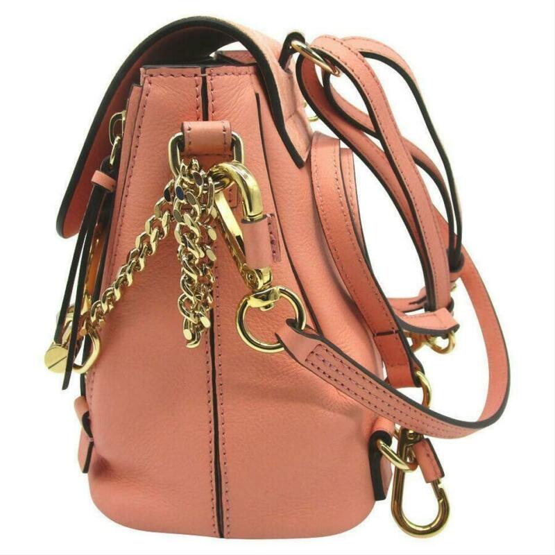 Chloé Faye New Ideal Blush Pink Suede Leather Backpack