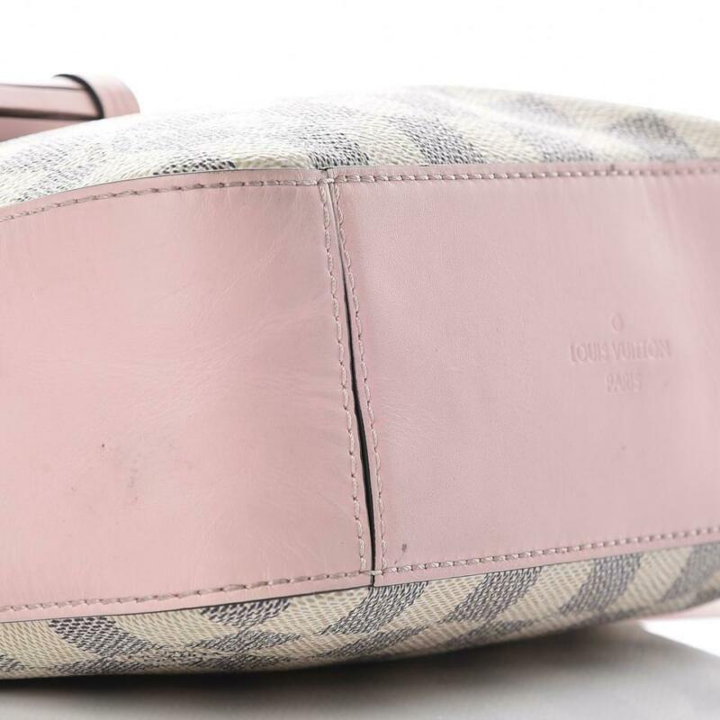 Louis Vuitton Saintonge Eau De Rose Pink Damier Azur Canvas Shoulder Bag