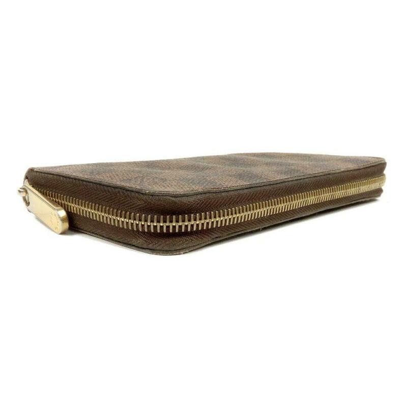 Louis Vuitton Brown Zippy Damier Ebene Wallet