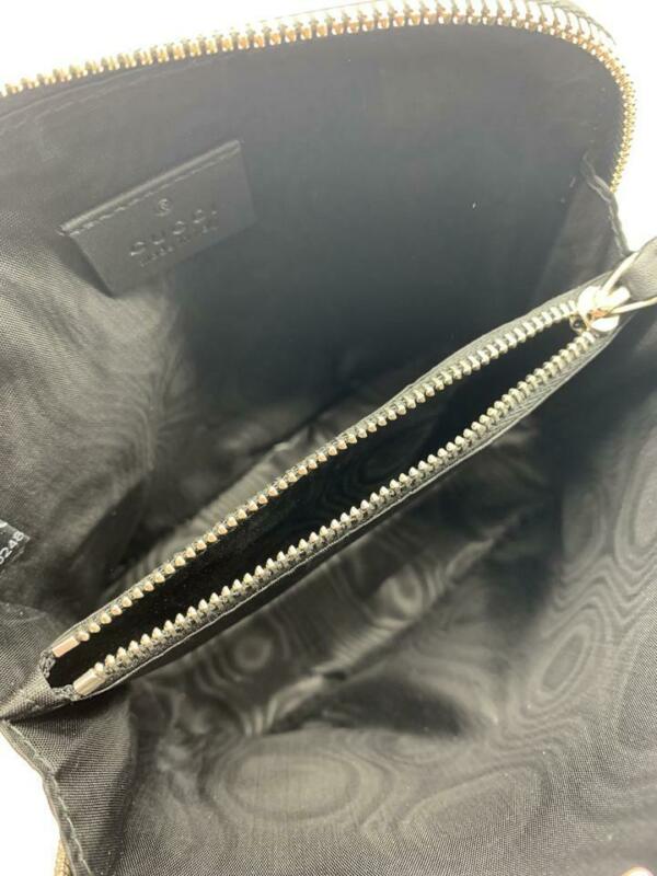 Gucci Logo Moon & Stars Black Leather Cross Body Bag