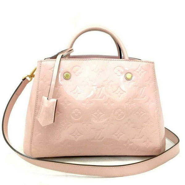 Louis Vuitton Pink Mother Of Pearl Stainless Steel Patent Leather