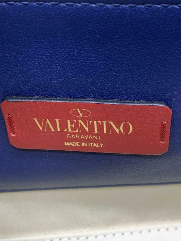 Valentino Shoulder Small Rockstud Blue Leather Cross Body Bag