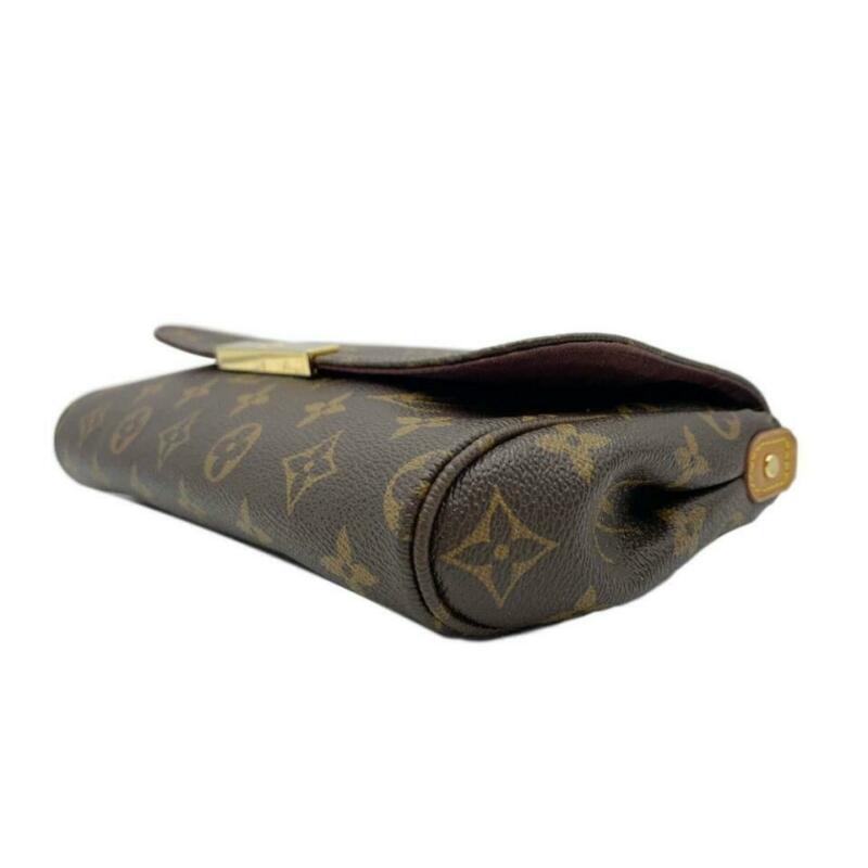 Louis Vuitton Favorite Mm Brown Monogram Canvas Cross Body Bag