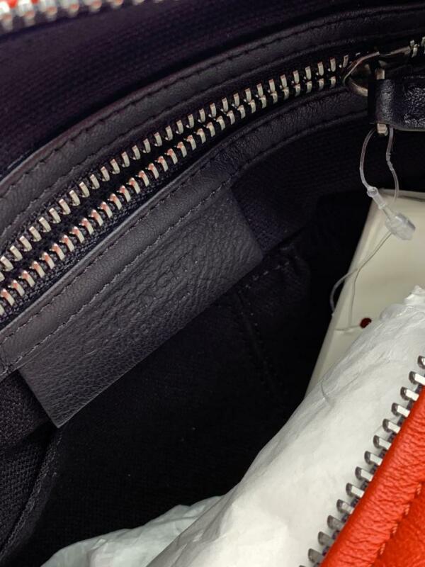 Givenchy Small Pandora Perforated Logo Red Leather Satchel