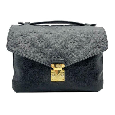Louis Vuitton Pochette Metis Black Monogram Empreinte Leather Shoulder Bag
