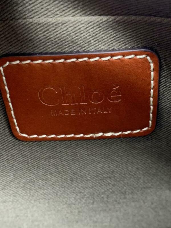 Chloé Marcie Mini Lizard Embossed Satchel Brown Leather Shoulder Bag