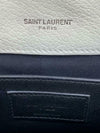 Saint Laurent Women's Medium Monogramme College White Leather Shoulder Bag