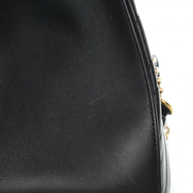 Gucci Marmont Gg Matelasse Black Calfskin Leather Shoulder Bag