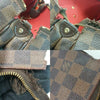 Louis Vuitton Eva Damier Ebene Chain Brown Coated Canvas Cross Body Bag