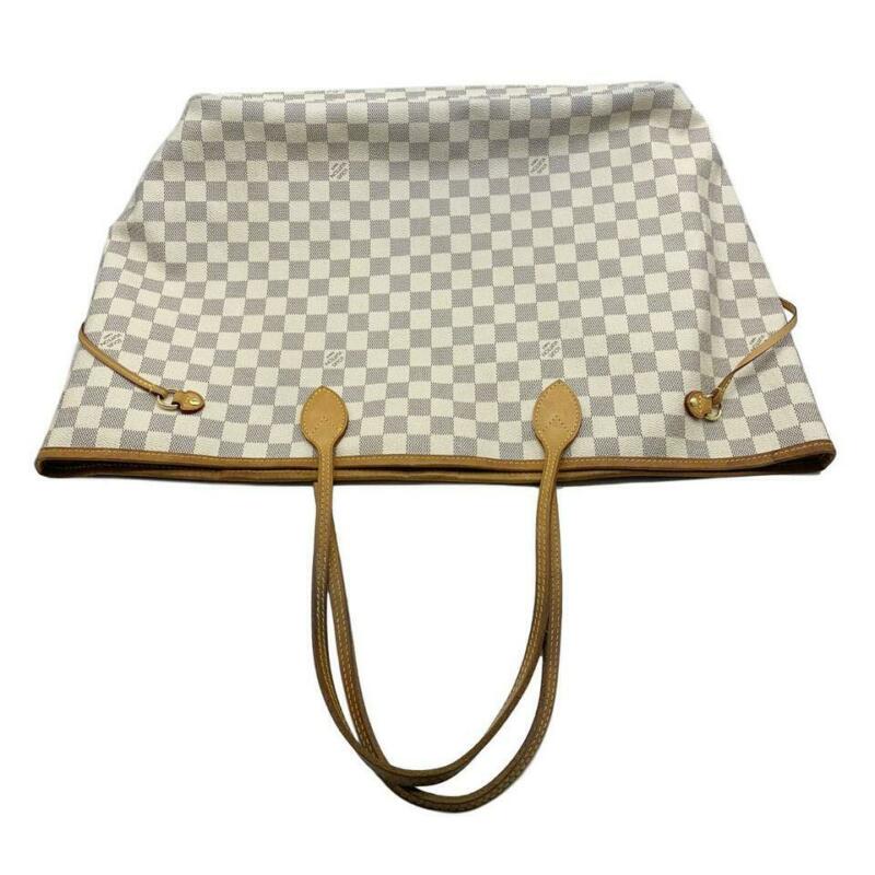 Louis Vuitton Neverfull Gm Ebene 2011 White Damier Azur Canvas Tote