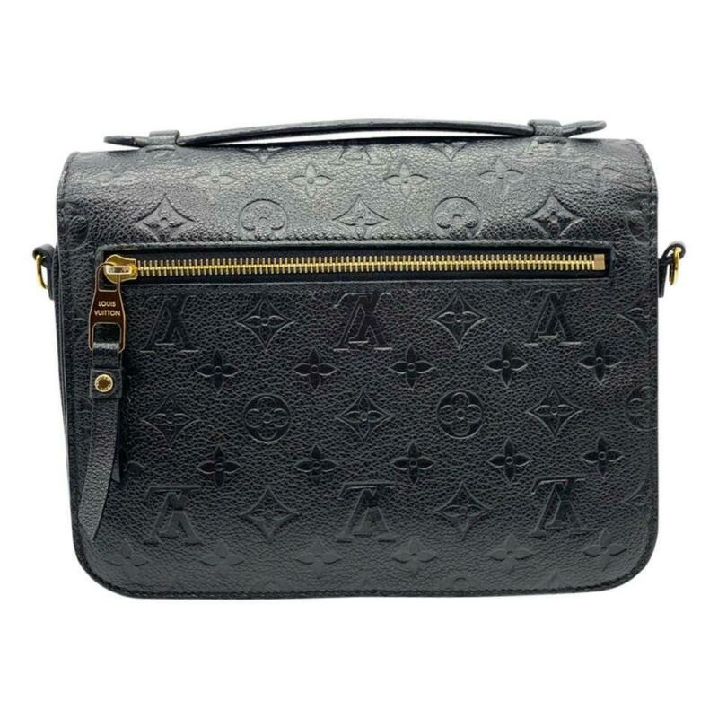 Louis Vuitton Pochette Metis Noir 2017 Black Monogram Empreinte Leather