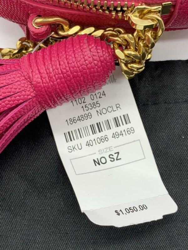 Saint Laurent Loulou Monogram Ysl Camera Pink Leather Cross Body Bag