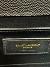 Saint Laurent Monogram Kate Grain De Poudre Classic Monogram Black Leather